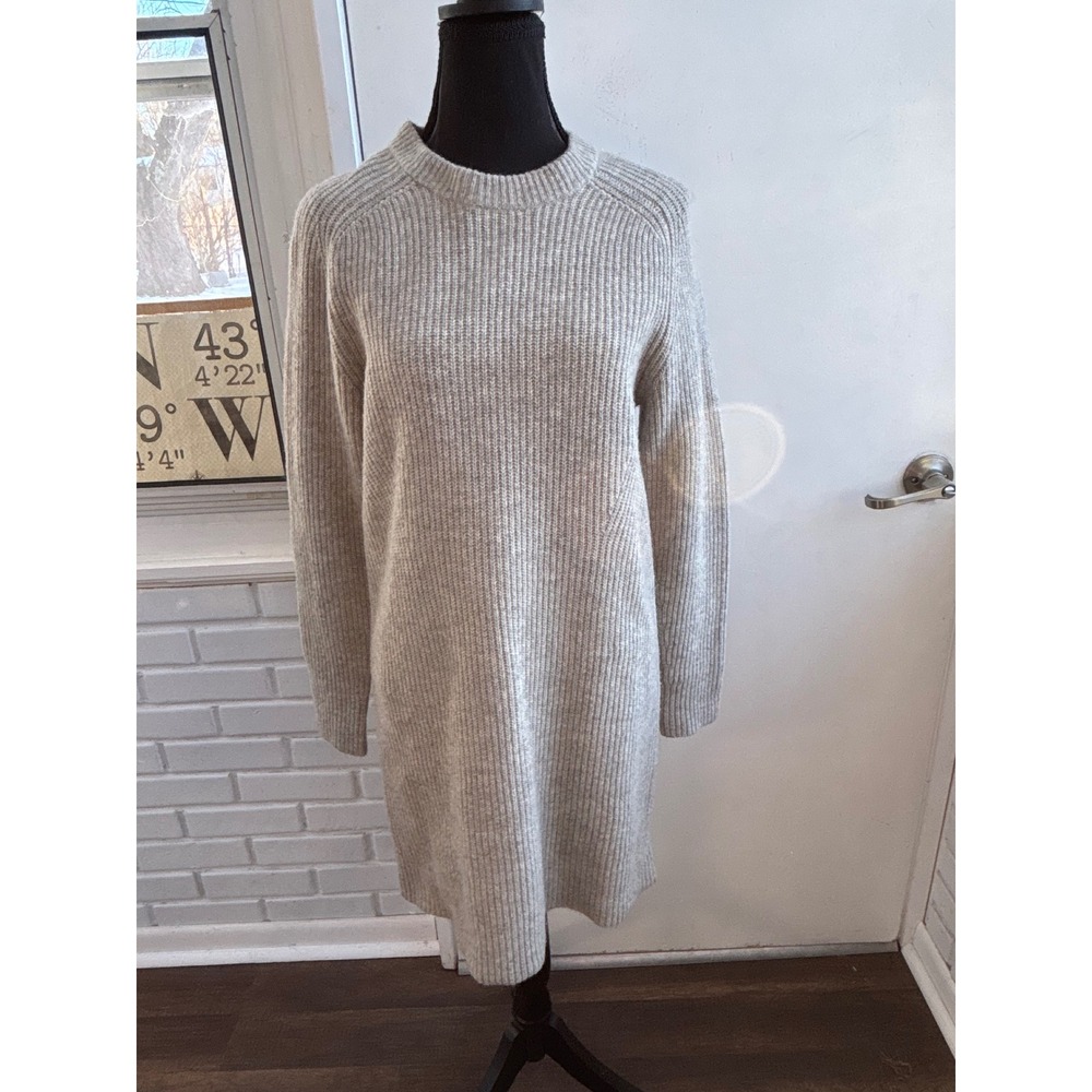 Polo Ralph Lauren‎ Merino Wool Cashmere Ribbed Sweater Dress Small layered